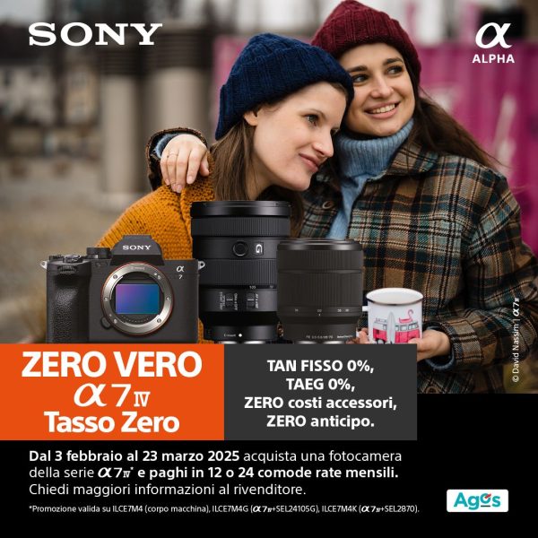 SONY ALPHA 7 IV FINANZIAMENTO TASSO ZERO