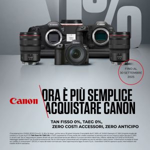 CANON TASSO 0% fino al 30 Settembre