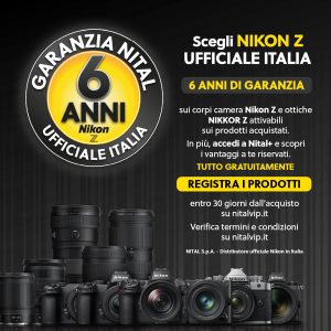 6 ANNI DIGARANZIA SU PRODOTTI NIKON ITALIA