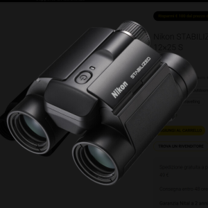 NIKON BINOCOLO 12X25 S  STABILIZZATO   ---- SCONTO IN CASSA ----
